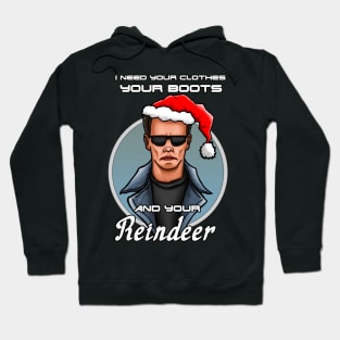 I'll be back....at Christmas Hoodie